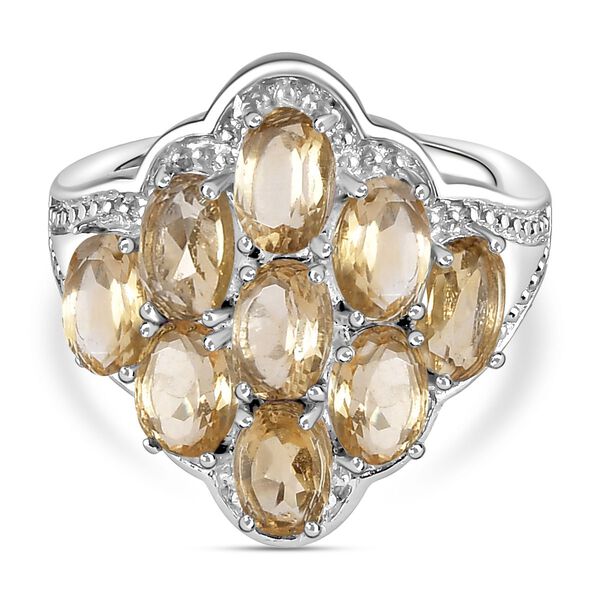 Citrin-Ring, (Größe 16.00) Edelstahl, ca. 4,09 ct image number 0