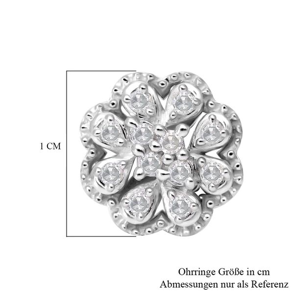 Wei&szlig;e Diamant-Ohrringe - 0,25 ct. image number 5