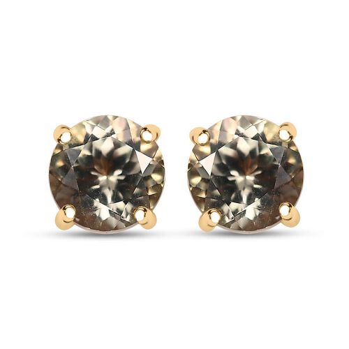 AAA Turkizit Ohrringe 417 Gold ca. 1,60 ct. image number 0