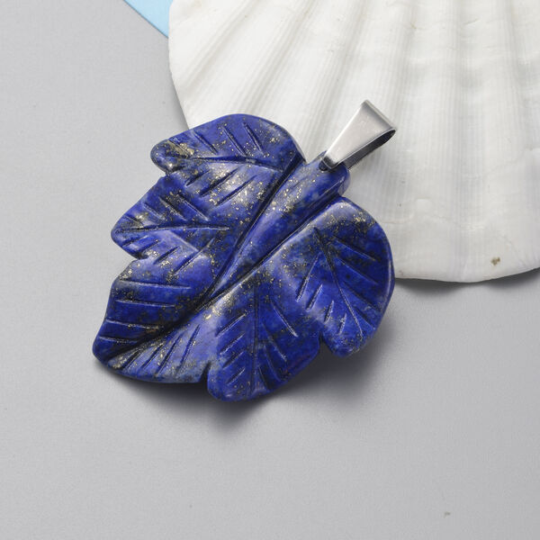 Lapislazuli Halskette 40 cm Edelstahl ca. 198,00 ct image number 2