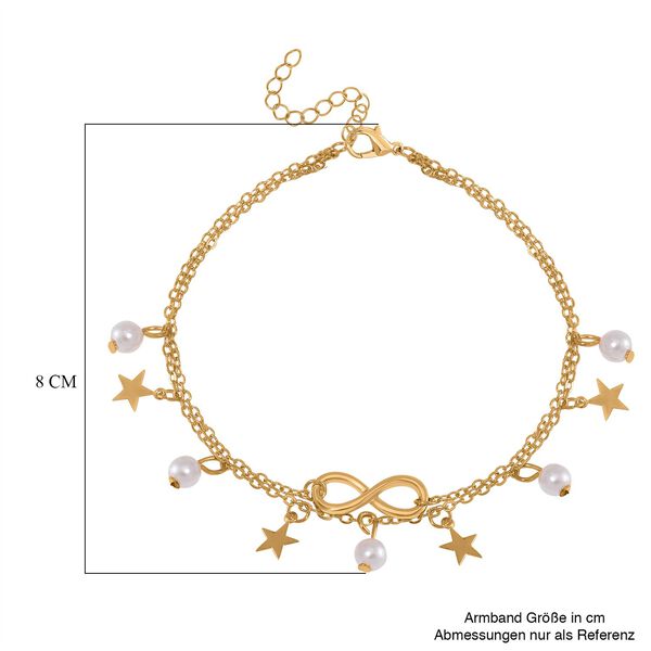 Kunststoff Perle Schmuck Zubeh&ouml;r ca. 23 cm Eisen Std Gelb image number 5