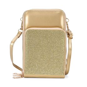 Elegante Umhängetasche mit RFID-Schutz, Gold