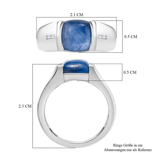 Kyanit und Zirkon Ring - 3,08 ct. image number 7