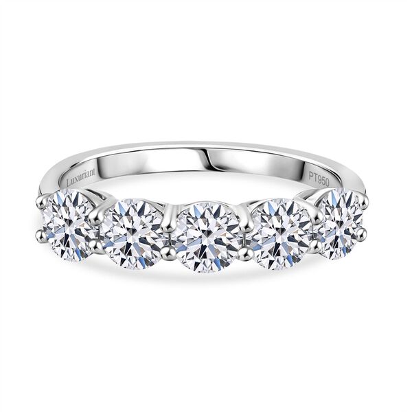 LUXURIANT VS-EF Labor Diamant Ring in 950 Platin - 2 ct.