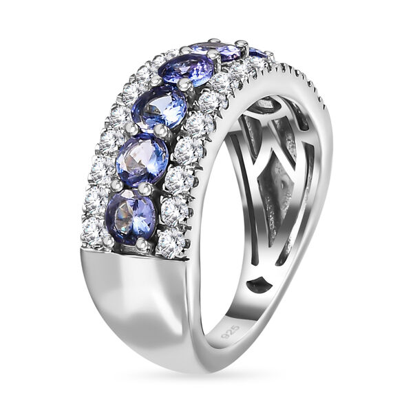 Tansanit und Zirkon Ring - 1,99 ct. image number 5