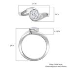 Moissanit Ring, ca. 0,46 ct image number 6