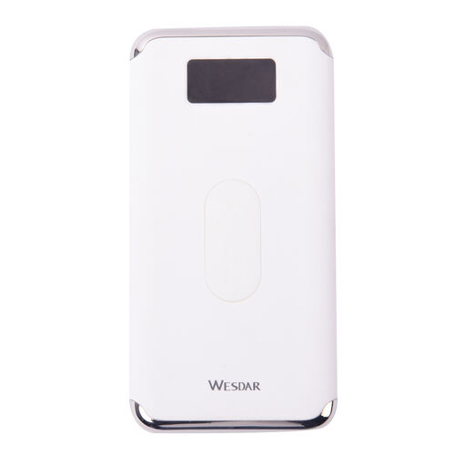 Kabellose PowerBank mit Bildschirmanzeige, 10000mAh, weiß image number 0