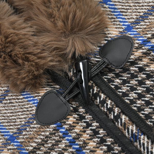 LA MAREY &ndash; Kunstfell Kimono, Braun image number 5