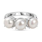 Süßwasser Perle (ca. 6-6.5 mm) Ring Nickelfreies Messing (Größe 16.00) (10-15 Werktage Lieferzeit)