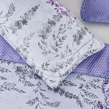 6-teiliges Bettbezug Set, 2 Bettbez&uuml;ge, 4 Kissenbez&uuml;ge, violett