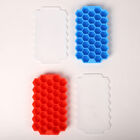 2er-Set Eiswürfelbehälter mit Deckel, Größe 12x21x2,5 cm, Blau und Rot image number 0