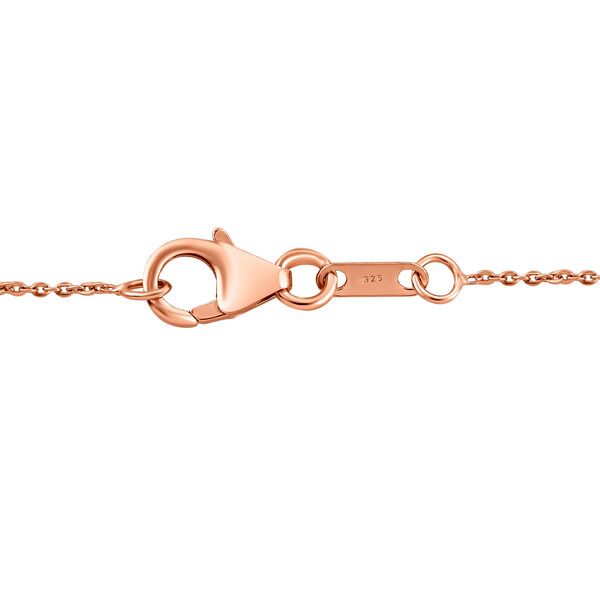 AAA Martha Rocha Kunzit und wei&szlig;er Zirkon-Anh&auml;nger mit Kette, 925 Silber Ros&eacute;gold Vermeil ca. 5,61 ct image number 6