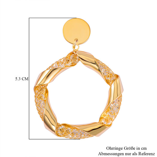 Weißer Kristall Ohrringe Reines Messing image number 6