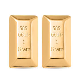 2er-Set Barren in 585 Gelbgold