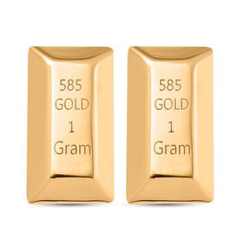 2er-Set Barren in 585 Gelbgold