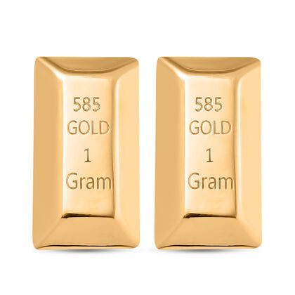 2er Set- Barren, 585 Gelb Gold