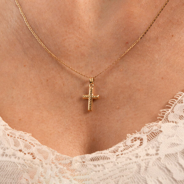 Kreuz-Anh&auml;nger, 585 Gelbgold image number 2