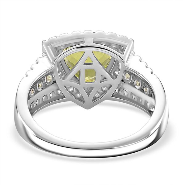 D'joy Nat&uuml;rlicher Peridot Ring 925 Silber rhodiniert (Gr&ouml;&szlig;e 19.00) ca. 3.49 ct image number 5
