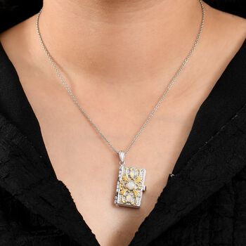 AA Opal heiliger Bibel-Anh&auml;nger mit 45cm Kette - 0,72 ct.