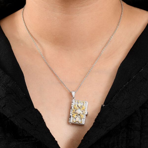 AA Opal heiliger Bibel-Anhänger mit 45cm Kette - 0,72 ct. image number 3