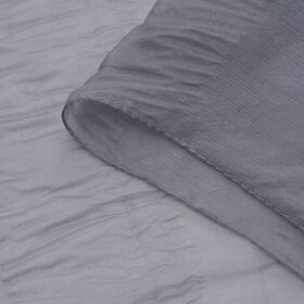 LA MAREY - Schal aus 100% reiner Maulbeerseide, Grau