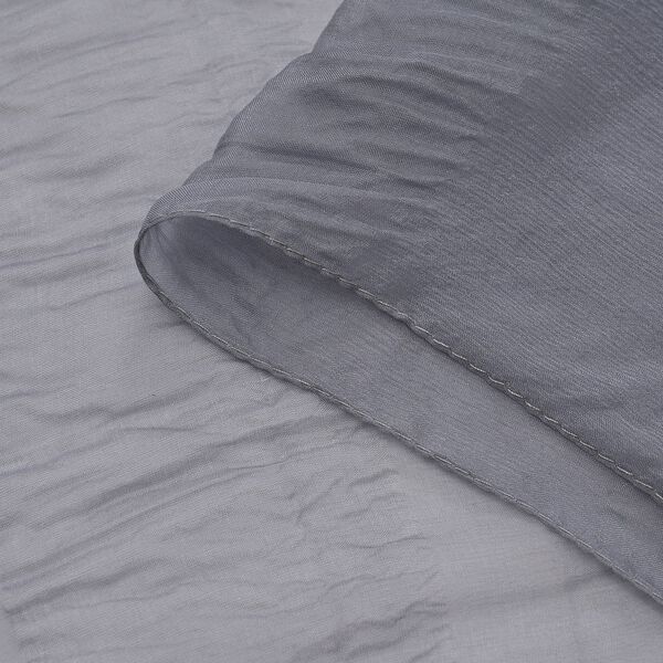 LA MAREY - Schal aus 100% reiner Maulbeerseide, Grau image number 3