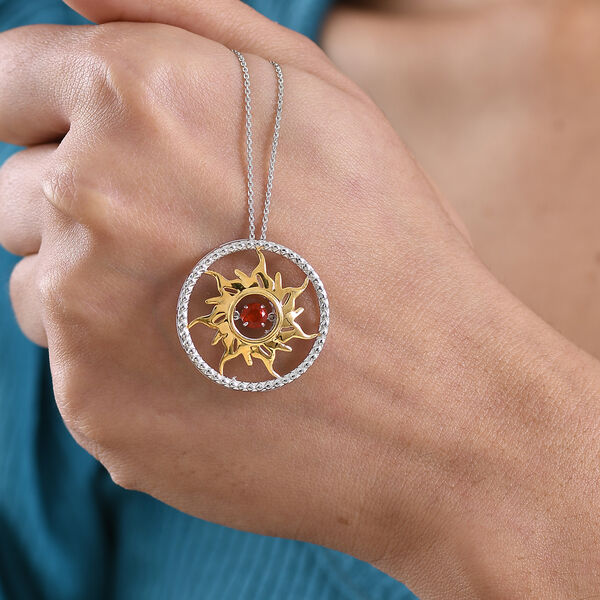 GP - AAA Blaze Feueropal, Kanchanaburi Blauer Saphir Schmuckset ca. 50 cm 925 Silber platiniert, 925 Silber platiniert und vergoldet ca. 0.26 ct image number 3