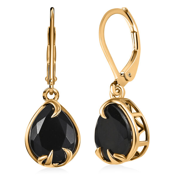 EverTrue AA schwarze Glasachat Ohrringe - 3,66 ct.