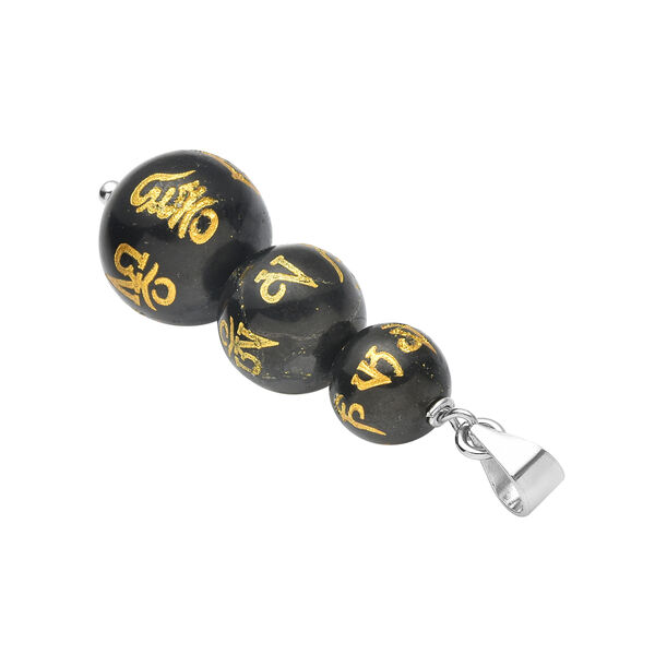 Feng shui Shungit Anhänger 925 Silber rhodiniert image number 5