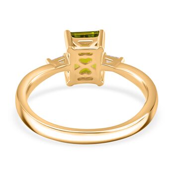 Peridot und Zirkon Ring - 1,78 ct.