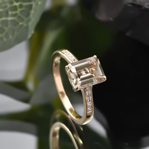 AAA Turkizit, Weißer Diamant Ring 585 Gold (Größe 17.00) ca. 3,22 ct image number 1