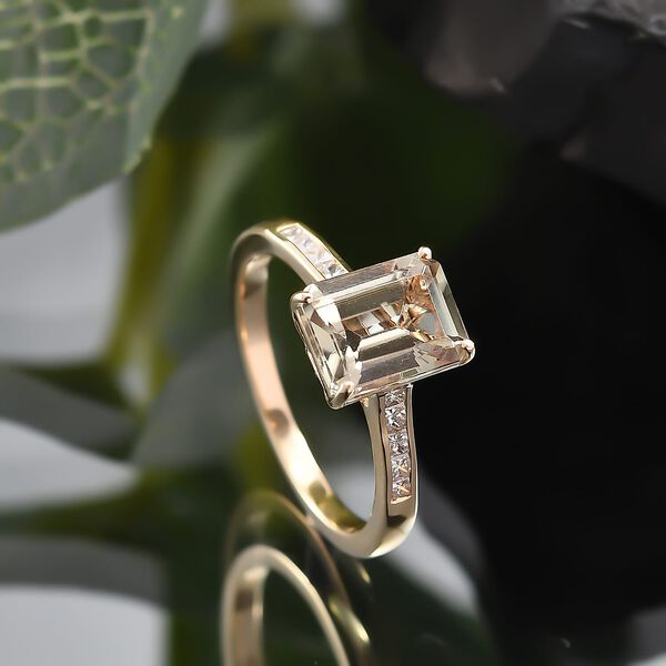 AAA Turkizit, Wei&szlig;er Diamant Ring 585 Gold (Gr&ouml;&szlig;e 17.00) ca. 3,22 ct image number 1