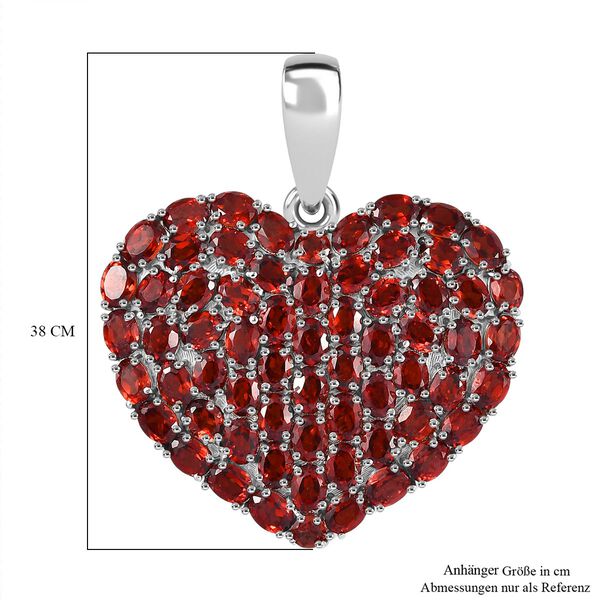D joy Mosambik Granat Anh&auml;nger 925 Silber rhodiniert ca. 14.09 ct image number 6