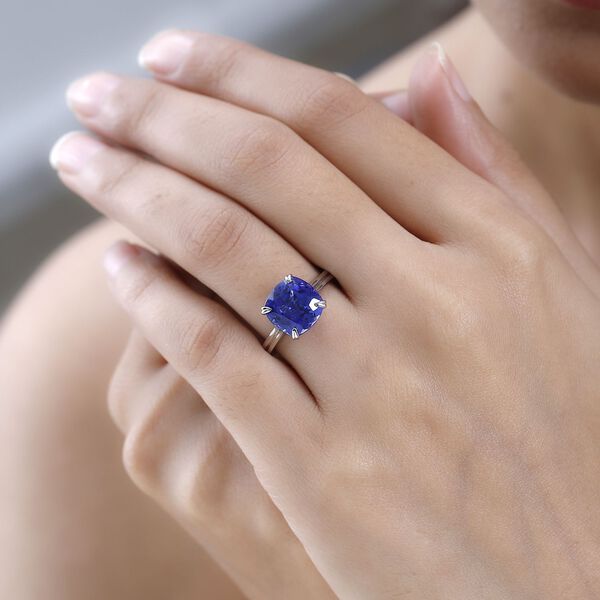 RHAPSODY AAAA Tansanit und VS EF Diamant Ring in 950 Platin - 4,88ct. image number 3