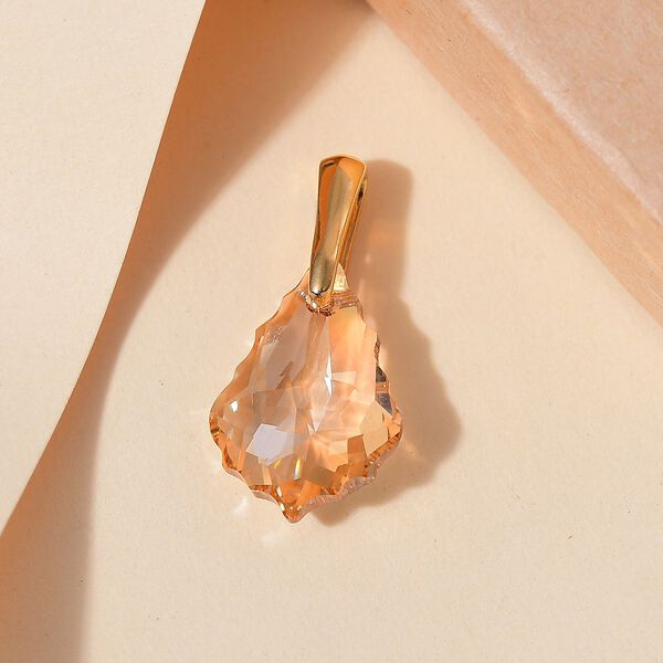 J Francis gefertigt mit SWAROVSKI- Goldener Schatten Swarovski Kristall Anhänger image number 2