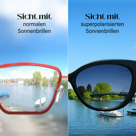 Sole und Luce - Swiss Eyewear - Hepburn, Ultra-polarisierte Sonnenbrille UV400, Schwarz