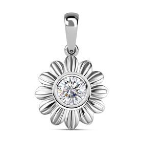 Weißer Zirkonia Anhänger 925 Silber