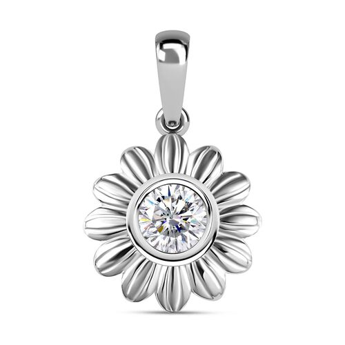 Weißer Zirkonia Anhänger 925 Silber image number 0