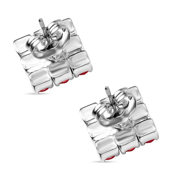 Roter Kristall Schmuckset Reines Messing image number 8