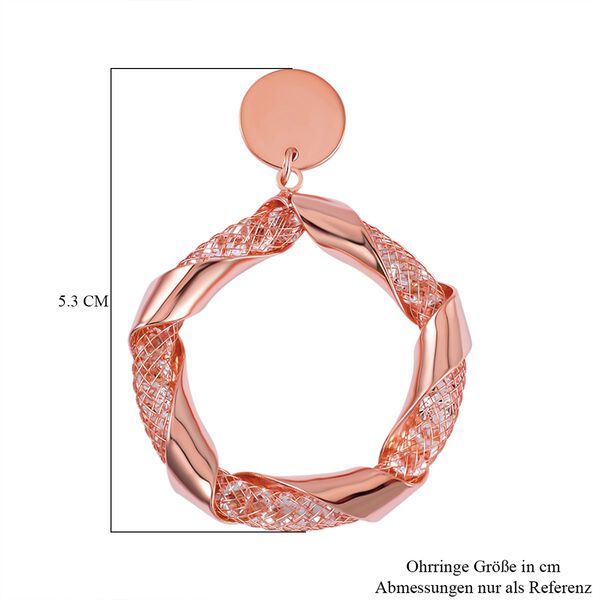 Weißer Kristall Ohrringe Reines Messing image number 6