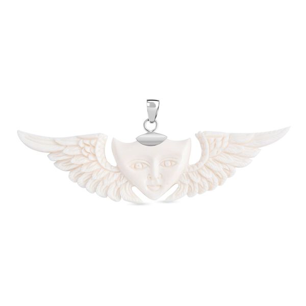 Royal Bali - Ox Bone Flügelmotiv Anhänger, 925 Silber ca. 43.90 ct image number 0