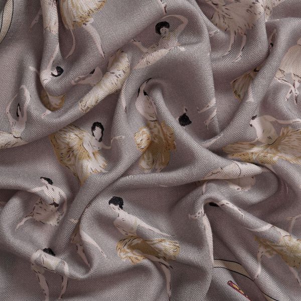 LA MAREY Foulard Quadratischer Schal, Pink image number 9