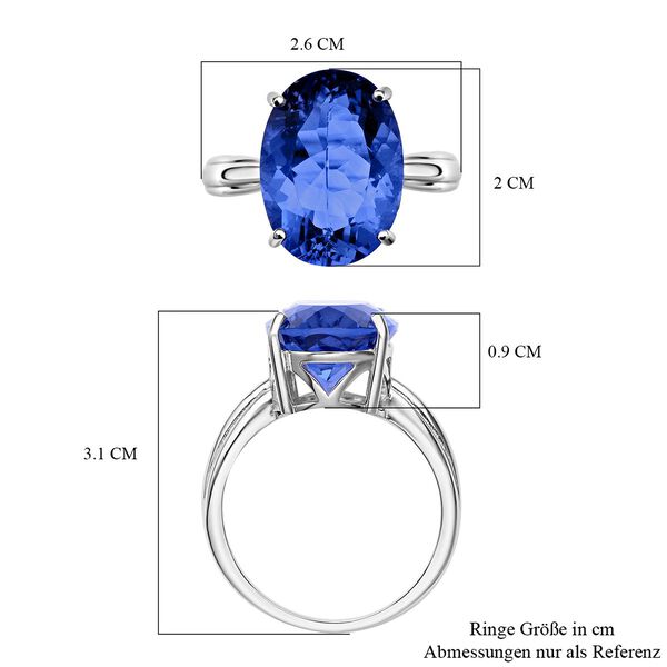 Farbwechsel Fluorit-Ring, 925 Silber rhodiniert  ca. 14,55 ct image number 7