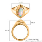 Natürlicher Äthiopischer Opal Ring 925 Silber vergoldet  ca. 1,13 ct image number 6