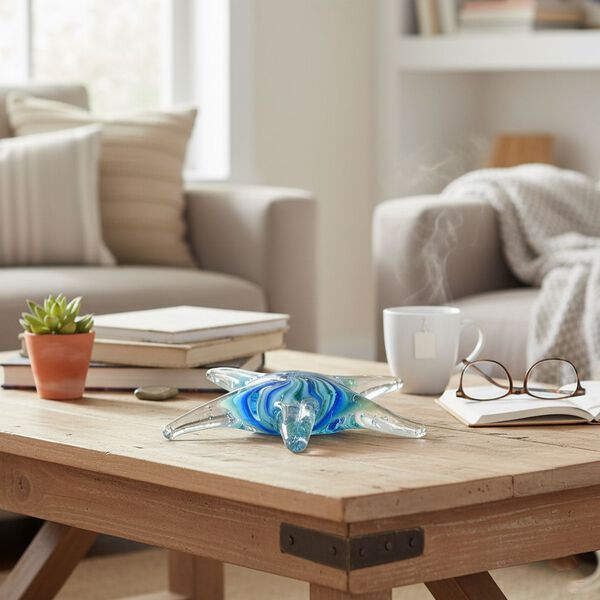 Glasfiguren Kollektion Seestern, 12 x 12 x 3.7 cm image number 2