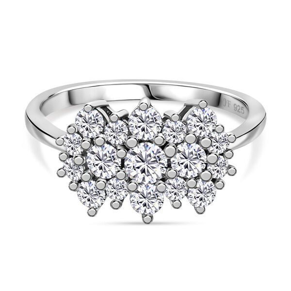 J Francis gefertigt mit SWAROVSKI- Swarovski Zirkonia Ring, 925 Silber rhodiniert image number 0