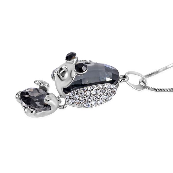 Mehrfarbiger Kristall Halskette ca. 70 cm image number 4