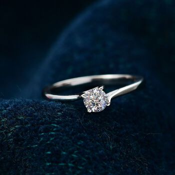 LUXURIANT SI-GH Labor Diamant Ring, 925 Silber rhodiniert - 0,33 ct.