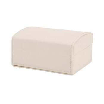 PU-Schmuckk&auml;stchen, 12x9,5x6,5cm, Cr&egrave;me