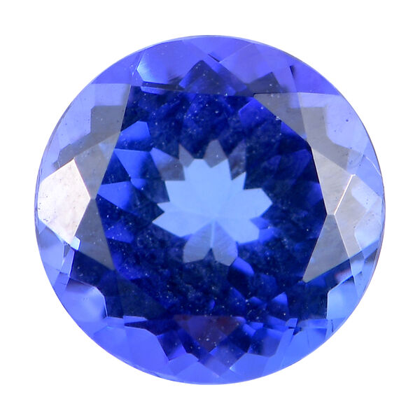 AAAA Tansanit ungefasster Edelstein, Rund- und Facettenschliff - 1,06 ct.